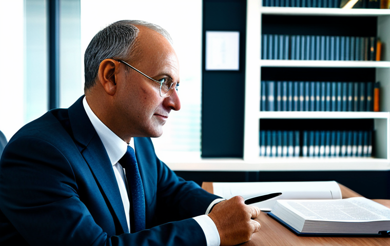 A highly focused professional management control engineer, fully clothed in a modest business suit, is seated at a large, polished wooden desk, engrossed in a collection of open business and management books. Behind them, a tasteful bookshelf filled with similar volumes stretches across a wall in a sophisticated, well-lit modern office or private study. The atmosphere is one of deep intellectual pursuit and strategic planning, with subtle visual cues suggesting concepts like a Balanced Scorecard or data analysis dashboards in the background, subtly blurred. The engineer has perfect anatomy, correct proportions, and a natural pose, with well-formed hands and a proper finger count. Professional photography, high-resolution, sharp focus, natural lighting. safe for work, appropriate content, fully clothed, professional.