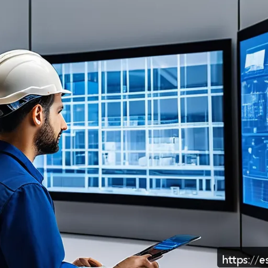공정관리기술자가 알아야 할 CAD 활용법 - A modern construction site with a diverse team of architects, engineers, and technicians collaborati...