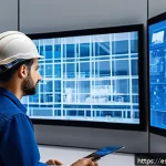 공정관리기술자가 알아야 할 CAD 활용법 - A modern construction site with a diverse team of architects, engineers, and technicians collaborati...